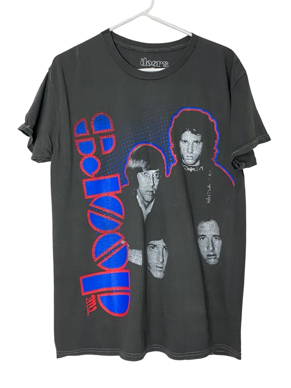 The Door Tee Tshirt Mens Size Medium Unisex New NWT Crewneck Short Sleeve Gray